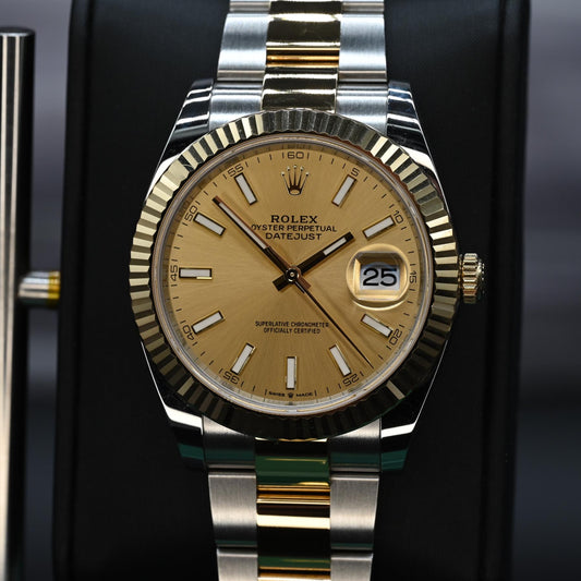 2025 Rolex Datejust 41 (Ref. 126333) – Champagne Dial
