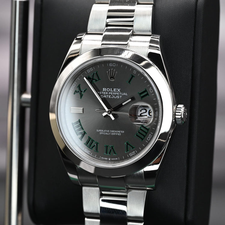 Rolex Datejust 41 – Ref. 126300 “Wimbledon Dial” (Oyster Bracelet)