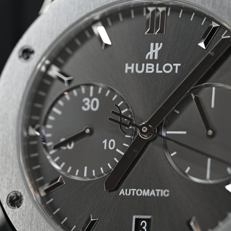 Hublot Classic Fusion Racing Grey Chronograph Titanium 45 mm, reference 521.NX.7071.LR