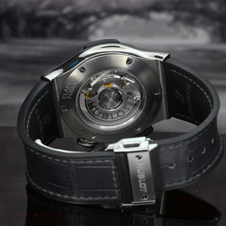 Hublot Classic Fusion Racing Grey Chronograph Titanium 45 mm, reference 521.NX.7071.LR