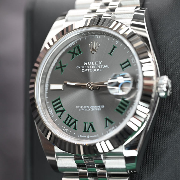 Rolex Datejust 41 – Ref. 126334 “Wimbledon Dial” (2025) – Brand New / Unworn