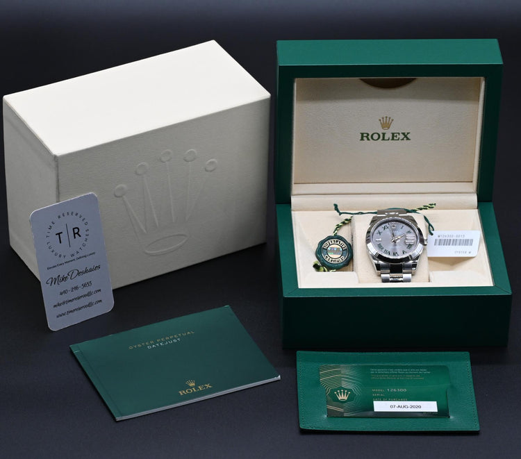 Rolex Datejust 41 – Ref. 126300 “Wimbledon Dial” (Oyster Bracelet)
