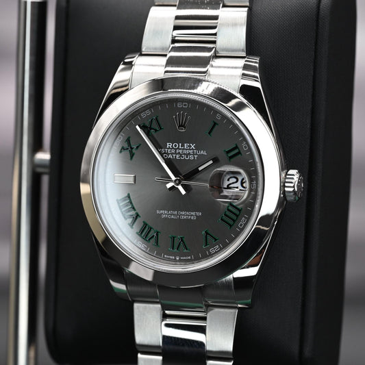 Rolex Datejust 41 – Ref. 126300 “Wimbledon Dial” (Oyster Bracelet)