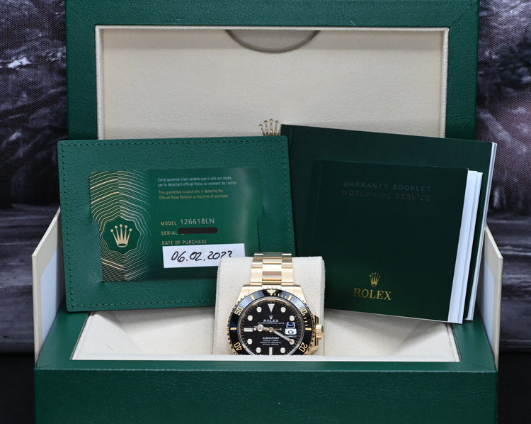 Rolex Gold Submariner 126618LN Black