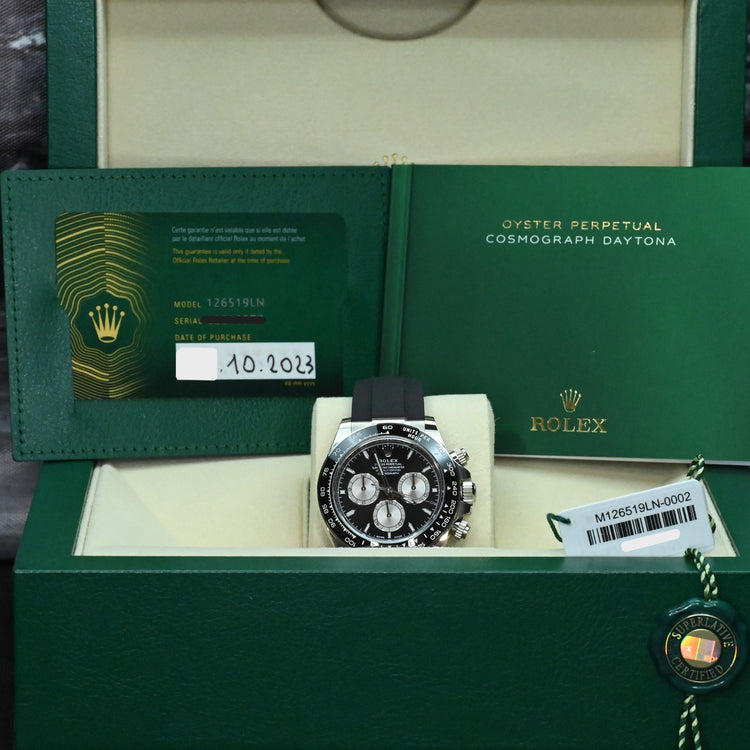 Rolex Daytona 126519LN White Gold OysterFlex