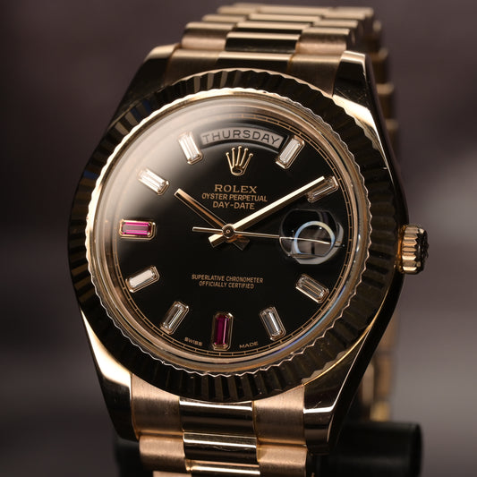 Rolex Day-Date 41 - Ref. 218235 with Ruby Dial