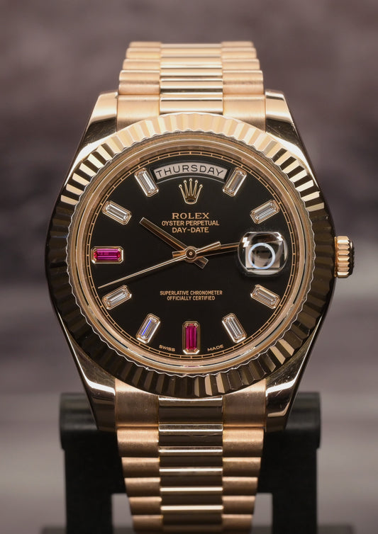 Rolex Day-Date 41 - Ref. 218235 with Ruby Dial