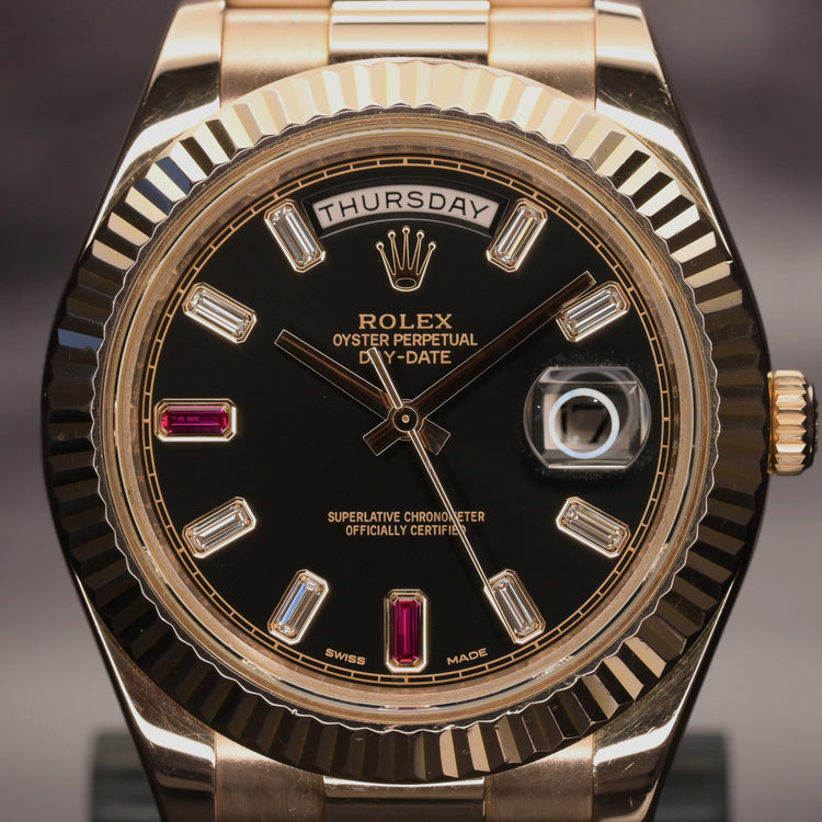 Rolex Day-Date 41 - Ref. 218235 with Ruby Dial