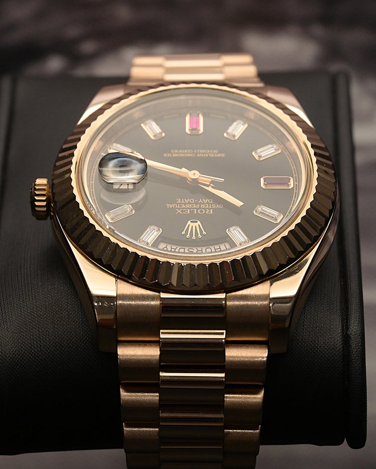 Rolex Day-Date 41 - Ref. 218235 with Ruby Dial