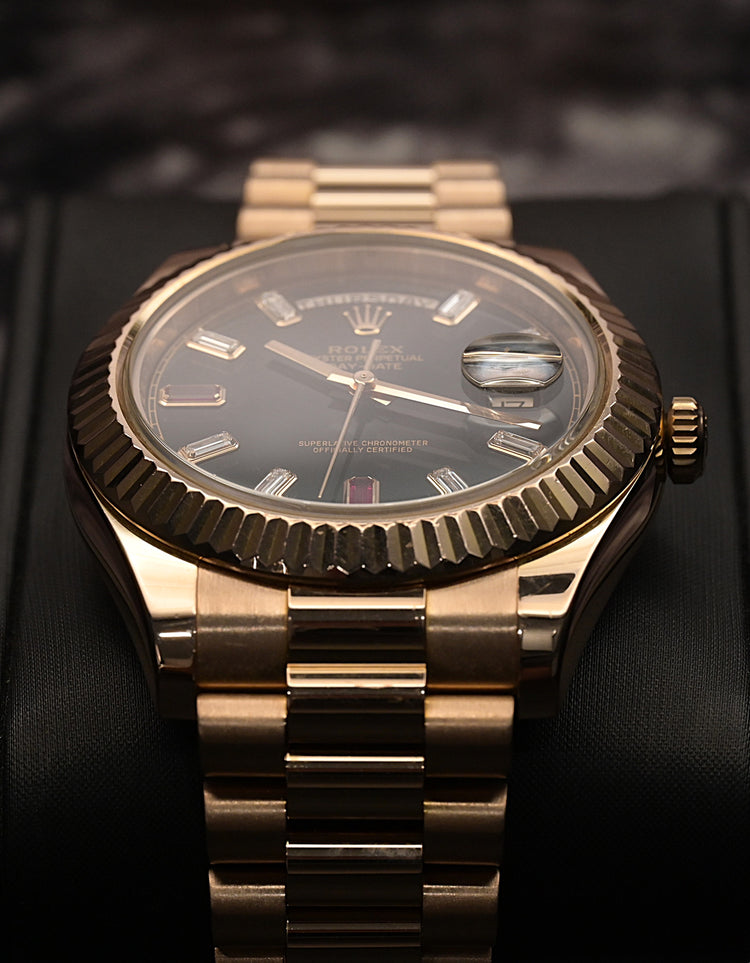 Rolex Day-Date 41 - Ref. 218235 with Ruby Dial