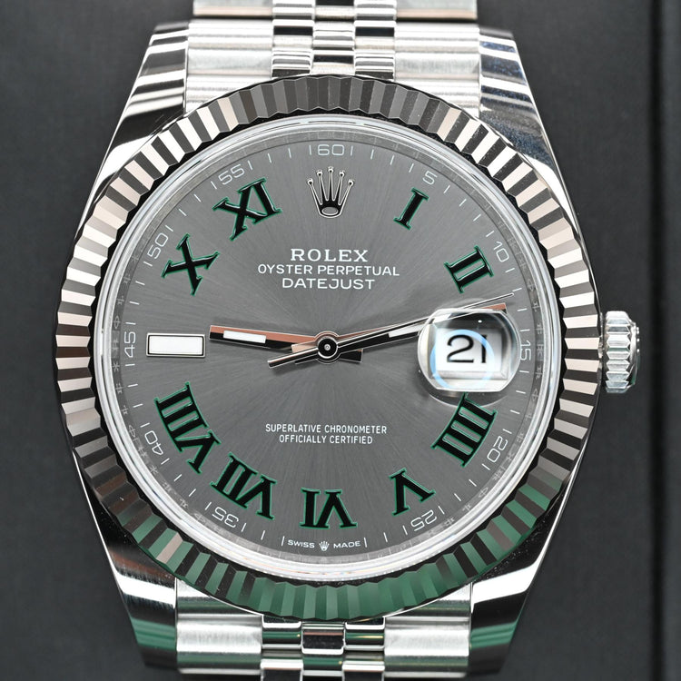 Rolex Datejust 41 – Ref. 126334 “Wimbledon Dial” (2025) – Brand New / Unworn